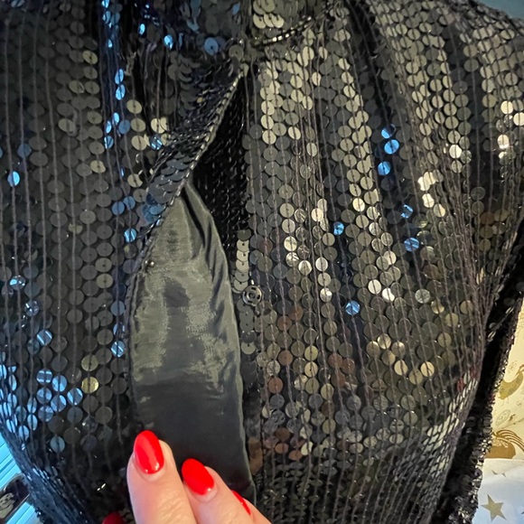 BLACK BOMBER JACKET - Picture 4 of 9